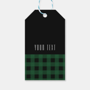 Etiqueta Para Presente Padrão moderno do Verificador de Buffalo de Xadrez