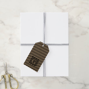 Etiqueta Para Presente Padrinhos de casamento de Monogramas - Bandas do P
