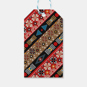 Etiqueta Para Presente Padrões africanos, travesseiro decorativo de padrõ