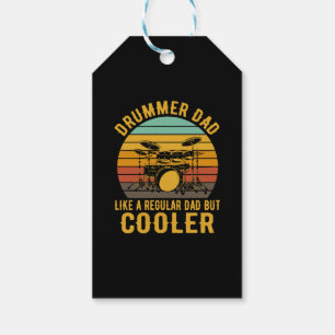 Etiqueta Para Presente Pai Baterista Como Um Pai Normal Mas Mais Legal
