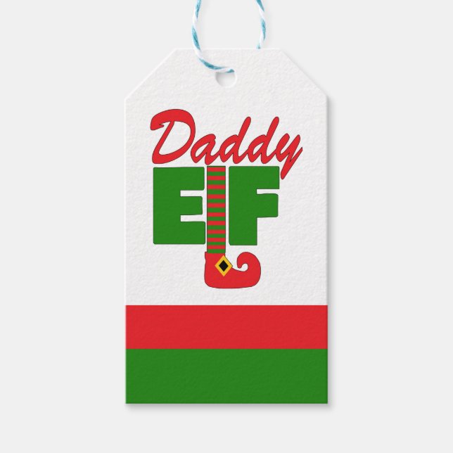 Etiqueta Para Presente Pai Elf (Frente)