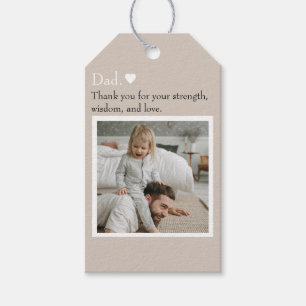 Etiqueta Para Presente Pai, Obrigado por - Fotografia e texto personaliza