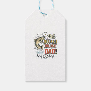 Etiqueta Para Presente Pai Pescador Vintage Nós Pescamos o Melhor Pai Vec