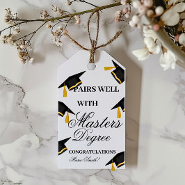 Etiqueta Para Presente Paira bem com um presente de mestrado