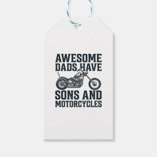 Etiqueta Para Presente Pais Incríveis Têm Filhos e Motocicletas Design_1