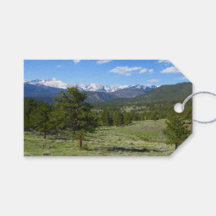 Etiqueta Para Presente Paisagem Cênica da Vista da Montanha Rochosa
