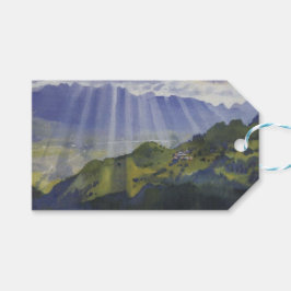 Etiqueta Para Presente Paisagem nas Suiças (Serebriakova)