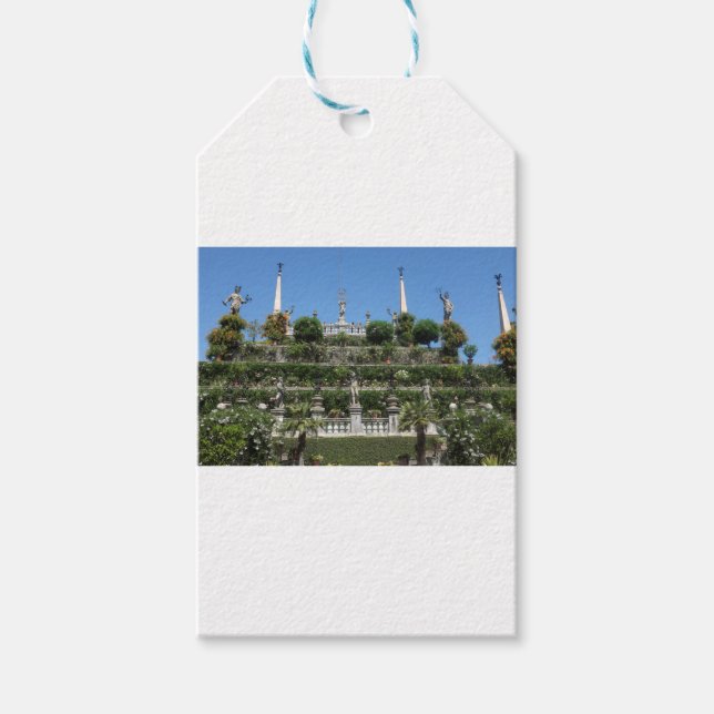 Etiqueta Para Presente Palácio Borromeo em Stresa, Itália (Frente)