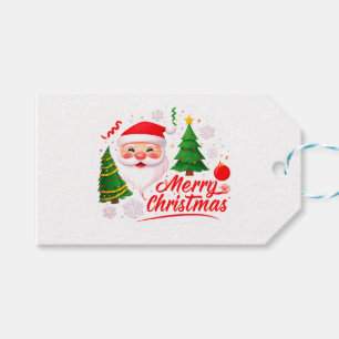 Etiqueta Para Presente "Palavras Vermelhas de Alegria: Feliz Design de Na