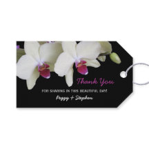 Pale Yellow Orchid Wedding Favor Obrigado