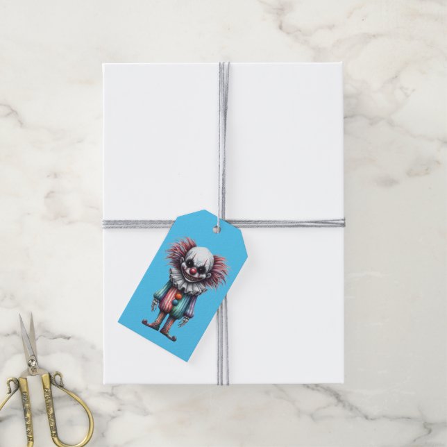 Etiqueta Para Presente Palhaço Psicológico - Simples - pode personalizar (Com cordão)