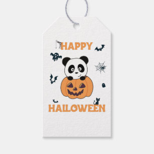 Etiqueta Para Presente Panda Em Pumpkin Doce Pandas Feliz Presente De Hal