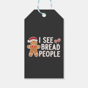 Etiqueta Para Presente Pão de gengibre engraçado Natal feriado culinária