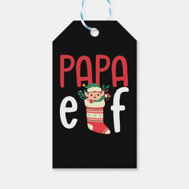 Etiqueta Para Presente Papa Elf (Frente)