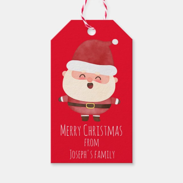 Etiqueta Para Presente Papai Noel (Frente)
