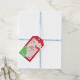 Etiqueta Para Presente Papai Noel caprichoso árvore de natal feliz natal