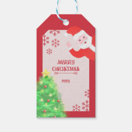Etiqueta Para Presente Papai Noel caprichoso árvore de natal feliz natal