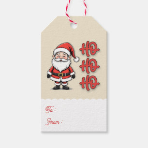 Etiqueta Para Presente Papai Noel Divertido Natal Ho Ho Ho