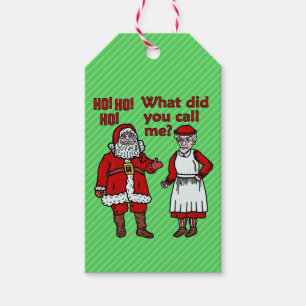 Etiqueta Para Presente Papai noel do Natal & Sra. engraçados Claus