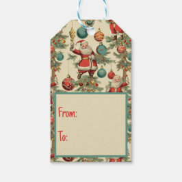 Etiqueta Para Presente Papai Noel Kitsch e Enfeites