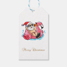 Papai Noel Legal,Flamingos Rosa,Bokeh de Praia