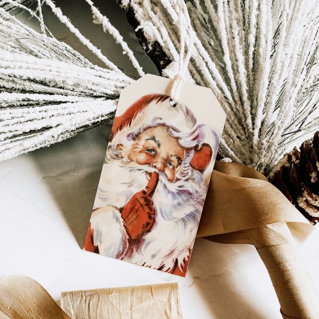 Etiqueta Para Presente Papai Noel Natal Antigo (Criador carregado)