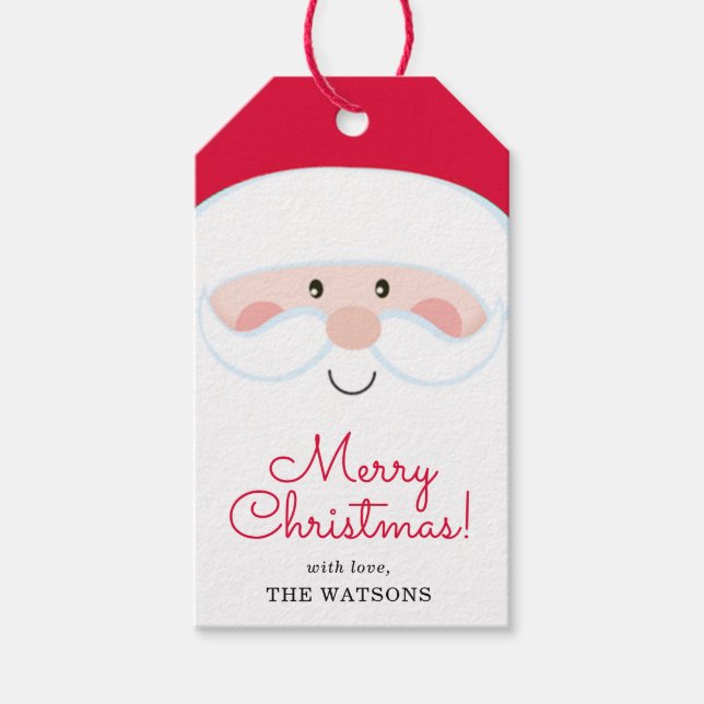 Etiqueta Para Presente Papai Noel Personalizado (Frente)