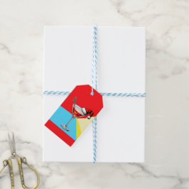 Etiqueta Para Presente Papai Noel PopArt Martini