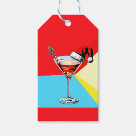 Etiqueta Para Presente Papai Noel PopArt Martini