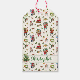 Etiqueta Para Presente Papai Noel Vintage Personalizado Natal