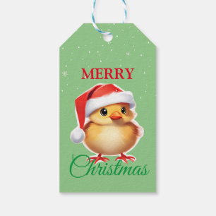 Etiqueta Para Presente Papais noeis de natal de bebês de animais bonitos