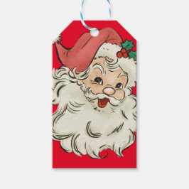 Etiqueta Para Presente Papais noeis de Natal Red Retro Únicos