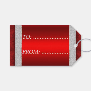 Etiqueta Para Presente Papais noeis De Natal Vermelho