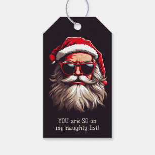 Etiqueta Para Presente Papais noeis Grumpy de Texto Personalizado