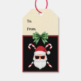 Etiqueta Para Presente Papais noeis Personalizados com Saudação de Natal