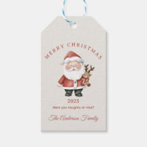 Papais noeis personalizados cor d'água presente de