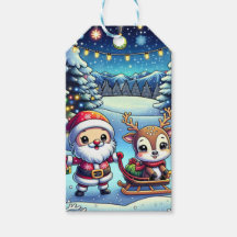 Papais noeis personalizados e natal de Reindeer