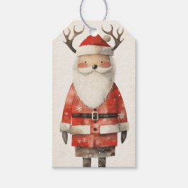 Etiqueta Para Presente Papais noeis Pretos para Reindeers