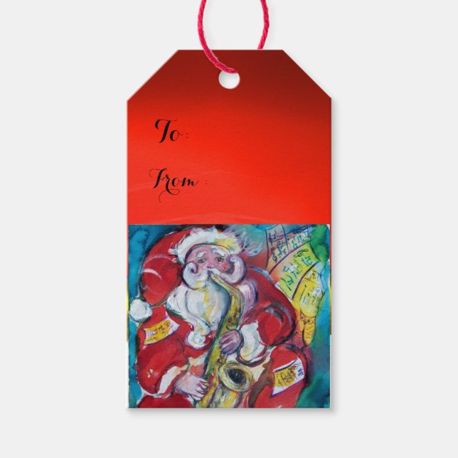 ETIQUETA PARA PRESENTE PAPAIS NOEIS & SAX, PARTIDO NATAL (Frente)