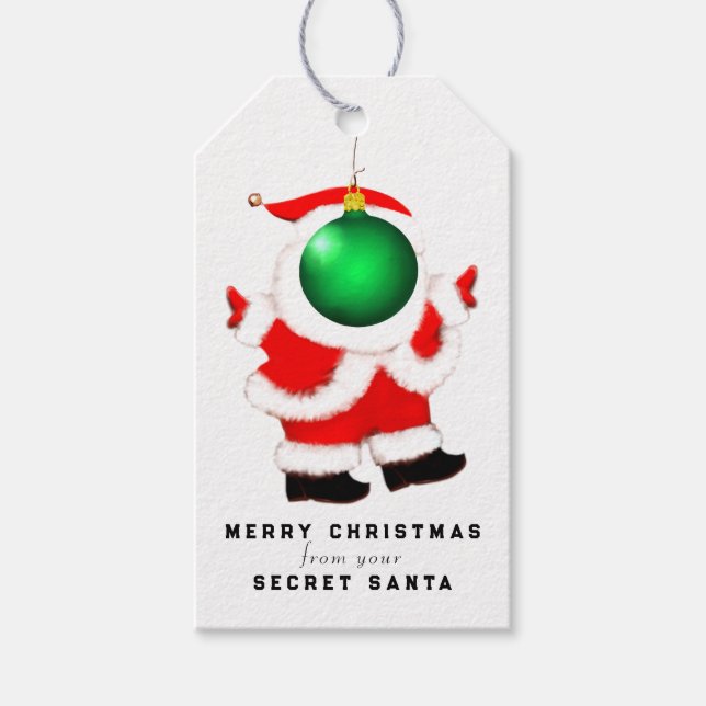 Etiqueta Para Presente Papais noeis secretos (Frente)