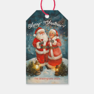 Etiqueta Para Presente Papais noeis Sra. Claus Feliz Natal