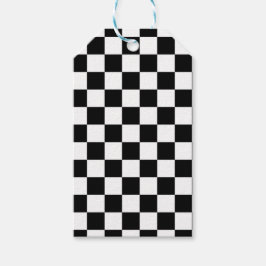 Etiqueta Para Presente Papel com verificação a preto