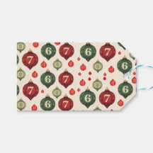 Papel de embrulho de enfeite de Natal retrô 67 