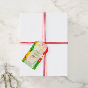 Etiqueta Para Presente Papel de parede de alimentação da Flor Engraçado +