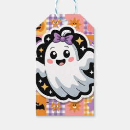 Etiqueta Para Presente Papel Fantasma Kawaii e Pratos de Festas - Patchwo