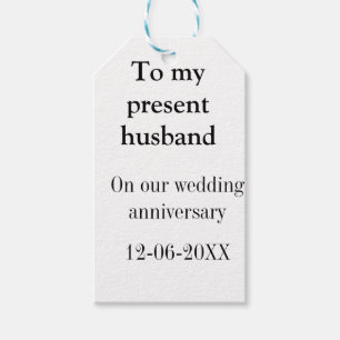 Etiqueta Para Presente Para meu marido aniversário de casamento adicione