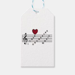 Etiqueta Para Presente Para o amante da música da orquestra
