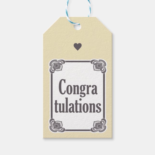 Etiqueta Para Presente Parabéns (Frente)