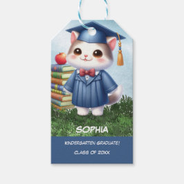 Etiqueta Para Presente Parabéns de gatos para Garota de Pós-Graduação