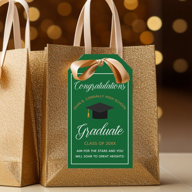 Etiqueta Para Presente Parabéns Formando Verde 2023 Graduação (Criador carregado)